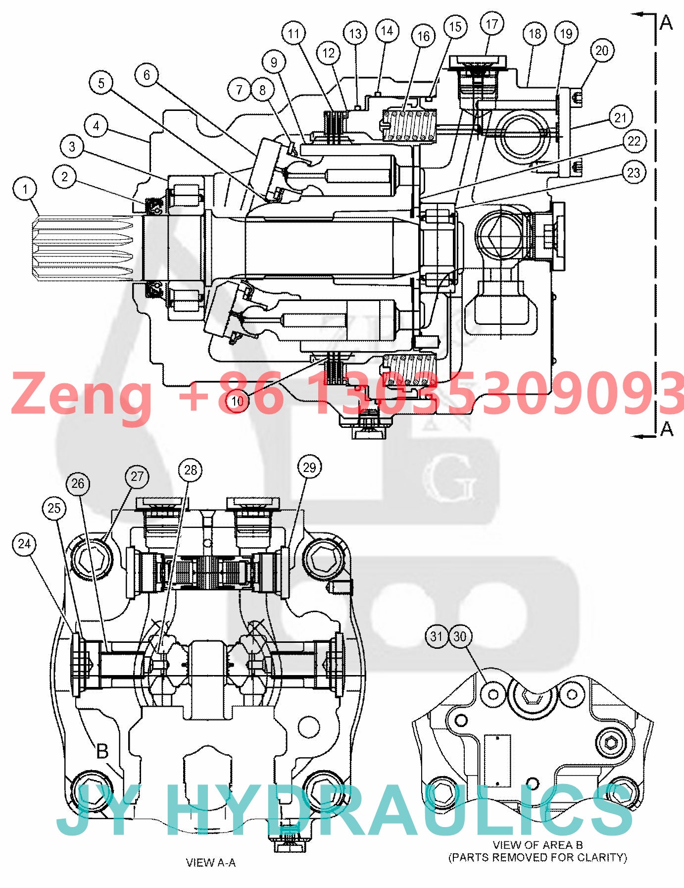 Caterpillar CAT330 CAT330GC excavator 560-4746 516-0465 516-9840 swing motor rotary group and spare parts