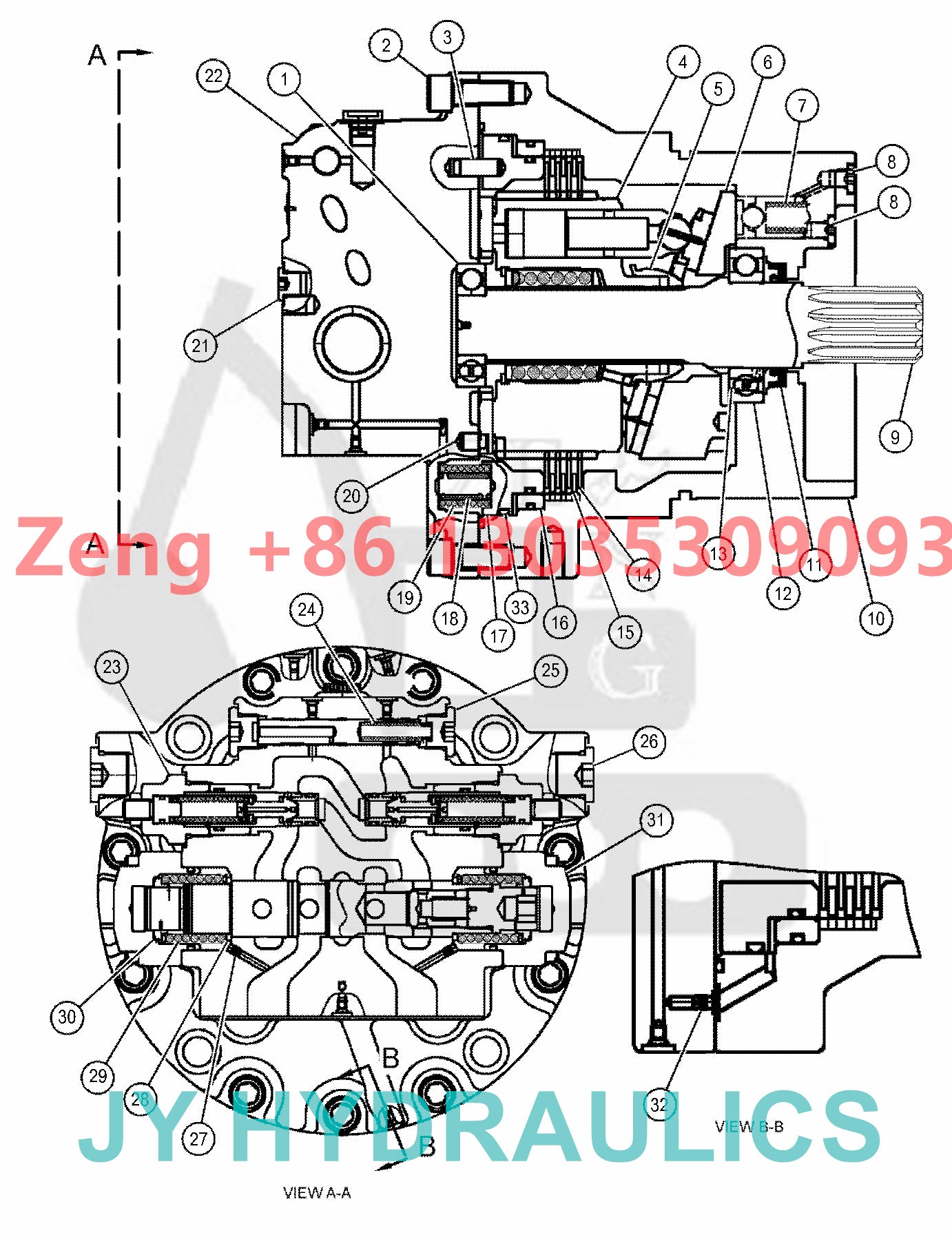 Caterpillar CAT325C CAT328DLCR CAT330C CAT330CL CAT330D CAT330DL CAT335FL CAT335FLCR CAT336D CAT336D2 CAT336D2L CAT336DL CAT336ELN CAT336F CAT336FL CAT340DL CAT340D2 CAT340F travel motor parts