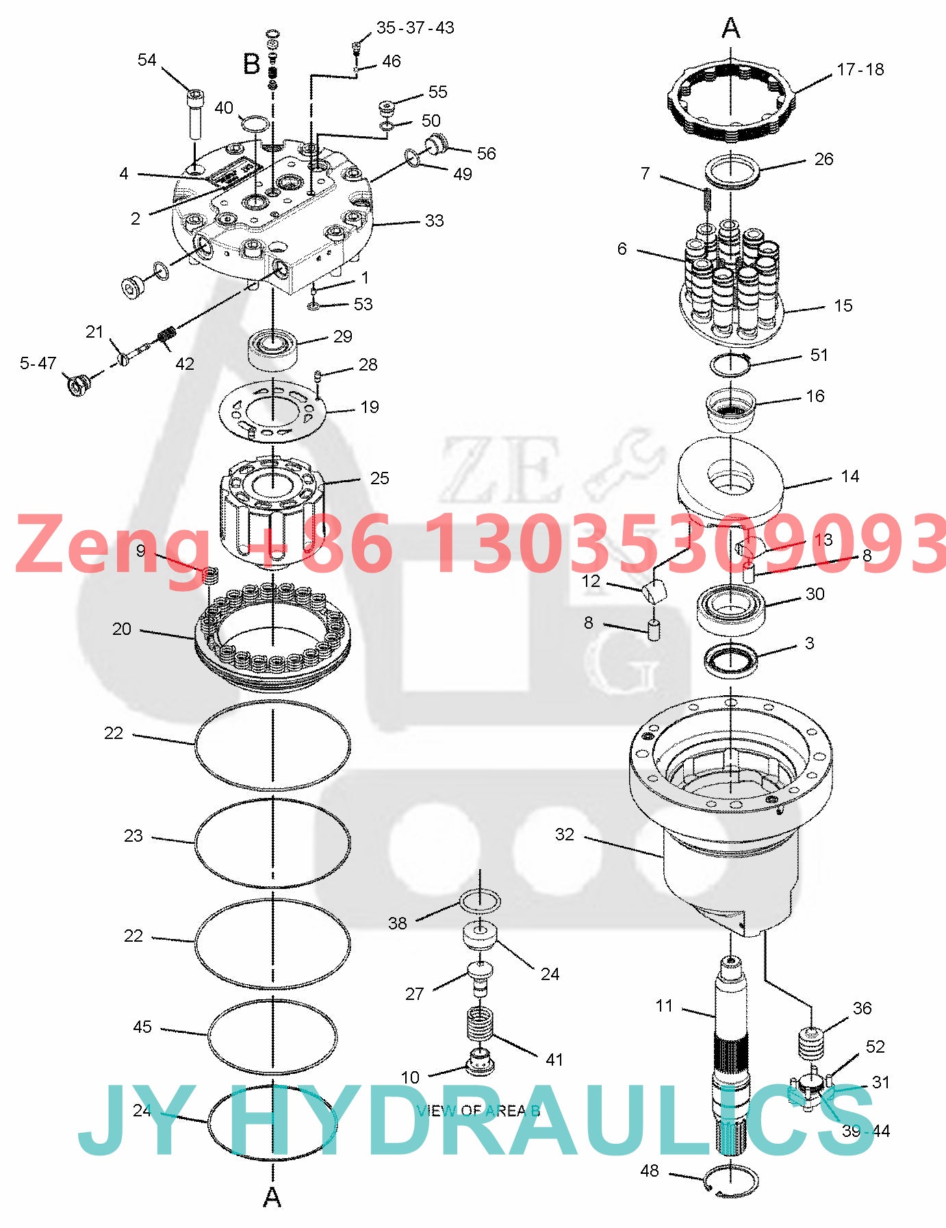 Caterpillar CAT325C CAT328DLCR CAT330C CAT330CL CAT330D CAT330DL CAT335FL CAT335FLCR CAT336D CAT336D2 CAT336D2L CAT336DL CAT336ELN CAT336F CAT336FL CAT340DL CAT340D2 CAT340F travel motor parts