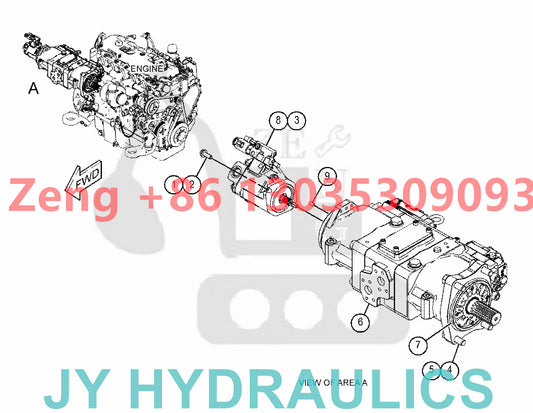 Caterpillar CAT336 CAT340 CAT345 CAT345GC excavator 505-0526 550-4341  551-1118 hydraulic pump parts