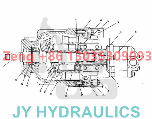 CATERPILLAR CAT120G MOTOR GRADER 9T-1416 HYDRAULIC PISTON PUMP PARTS