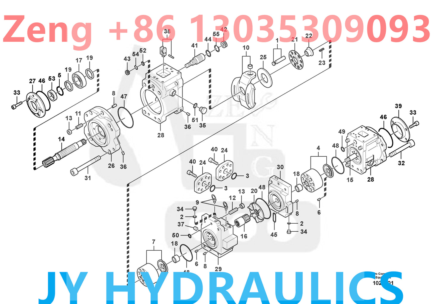 VOLVO EC460C EC480D EC480DHR PL4809D EXCAVATOR VOE14595548 VOE14625693 HYDRAULIC PUMP PARTS
