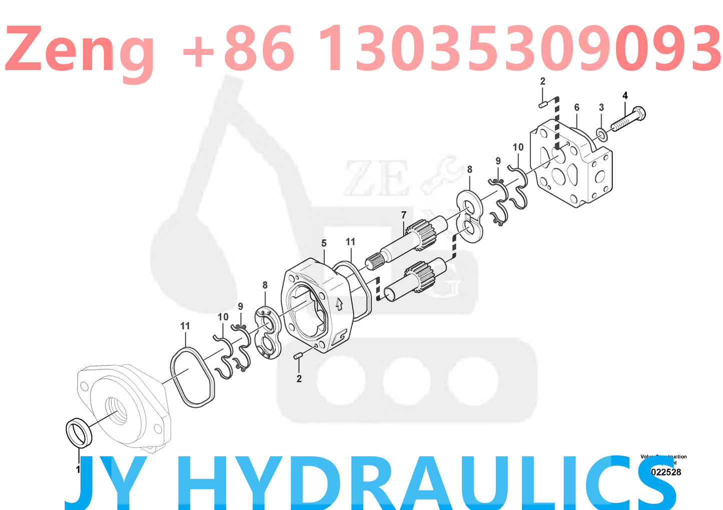 VOLVO VOE14531868 hydraulic gear pump
