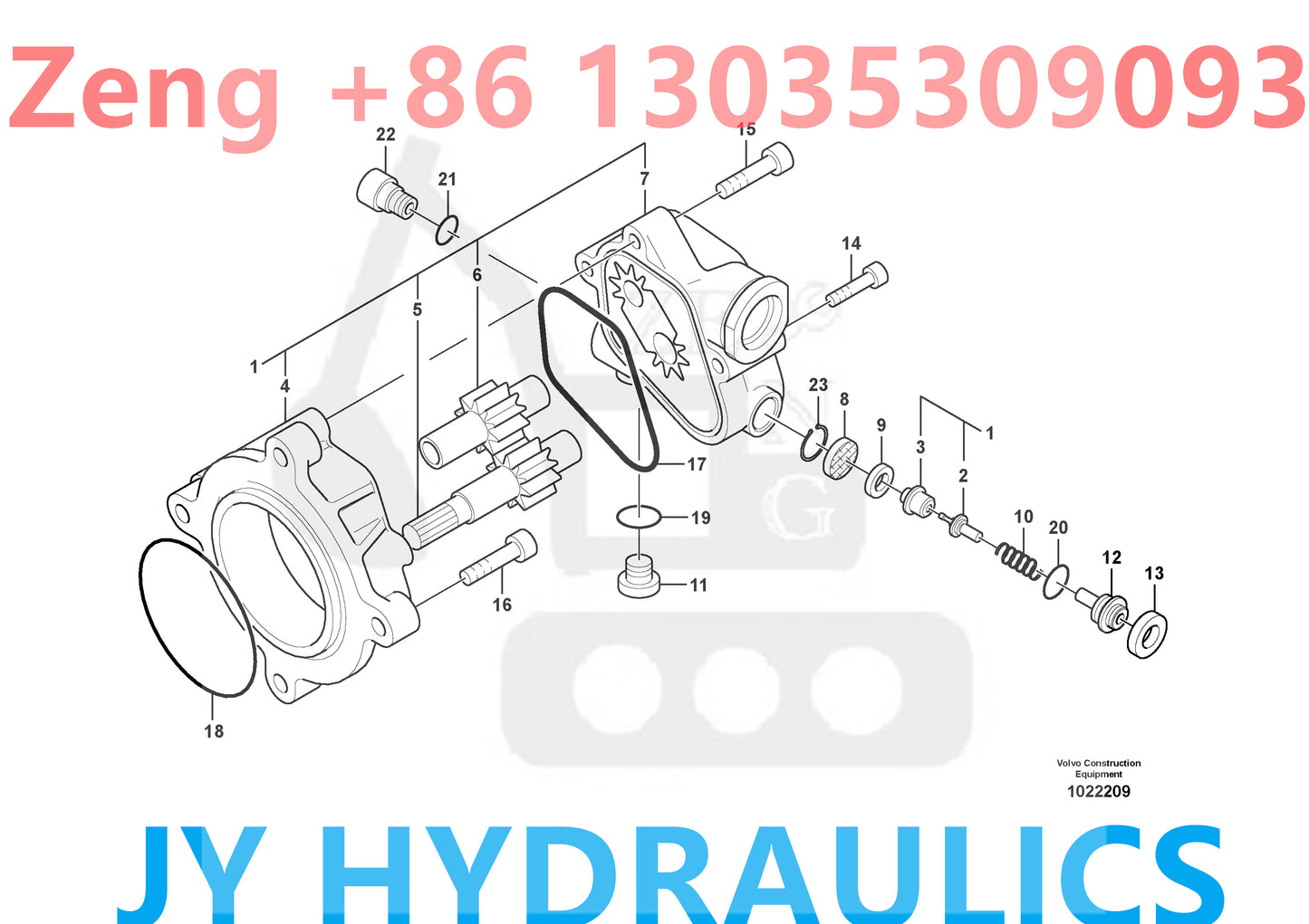 VOLVO VOE14552716 hydraulic gear pump