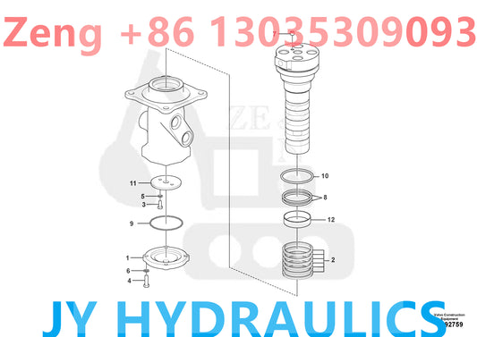 VOLVO EC200D EXCAVATOR Turing joint VOE14704262