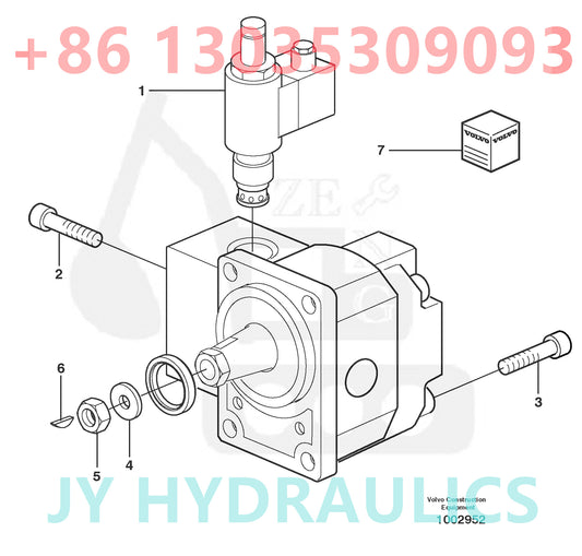 VOLVO EW160 WHEEL EXCAVATOR VOE14373144 FAN MOTOR