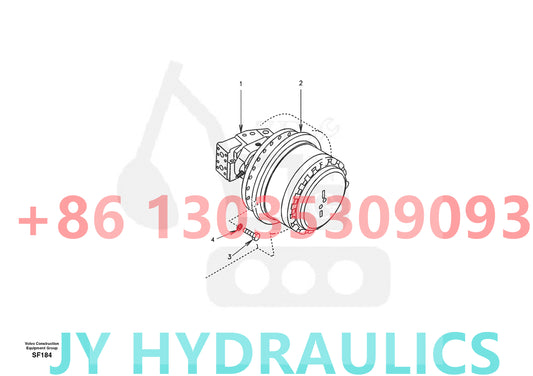 VOLVO EC460 EC460B EC480D FB2800C FBR2800C EXCAVATOR VOE14569653 TRAVEL MOTOR PARTS