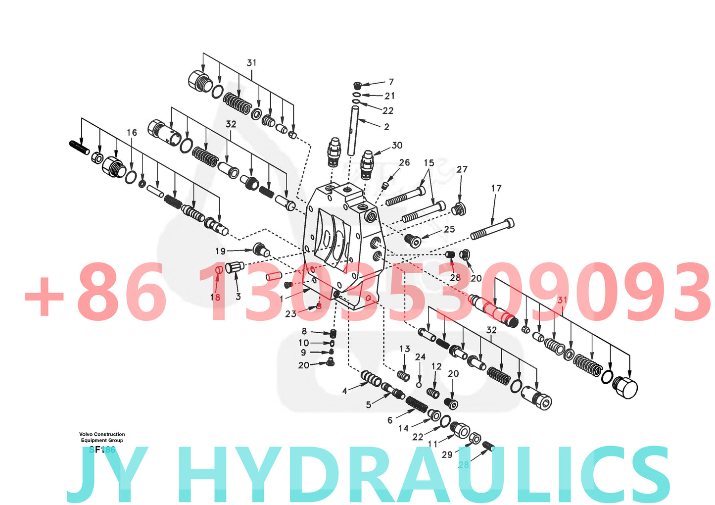 VOLVO EC460 EC460B EC480D FB2800C FBR2800C EXCAVATOR VOE14569653 TRAVEL MOTOR PARTS