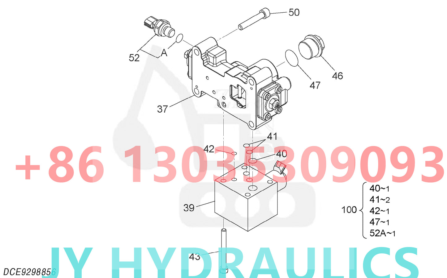 HITACHI ZX670LC-5G ZX670LCH-5G ZX670LCR-5G ZX870-5G ZX870H-5G ZX870LC-5G ZX870LCR-5G EXCAVATOR YB60000246 9298855  HYDRAULIC PUMP PARTS