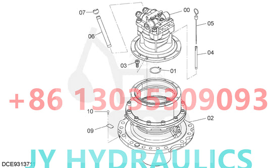 HITACHI ZX650LC-3 ZX670LC-5B ZX670LC-5G ZX670LCH-3 ZX670LCH-5B ZX670LCH-5G EXCAVATOR 4651137 9313706(R) 9313711(L) SWING MOTOR ROTARY GROUP