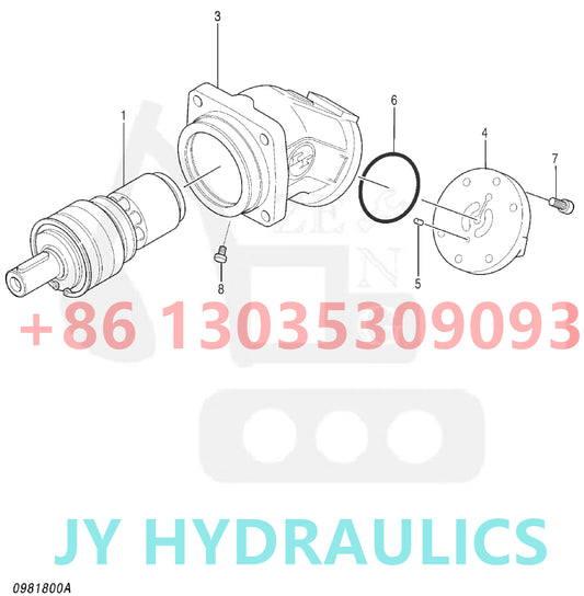 HITACHI ZX670LC-5G EXCAVATOR 4643192 FAN MOTOR