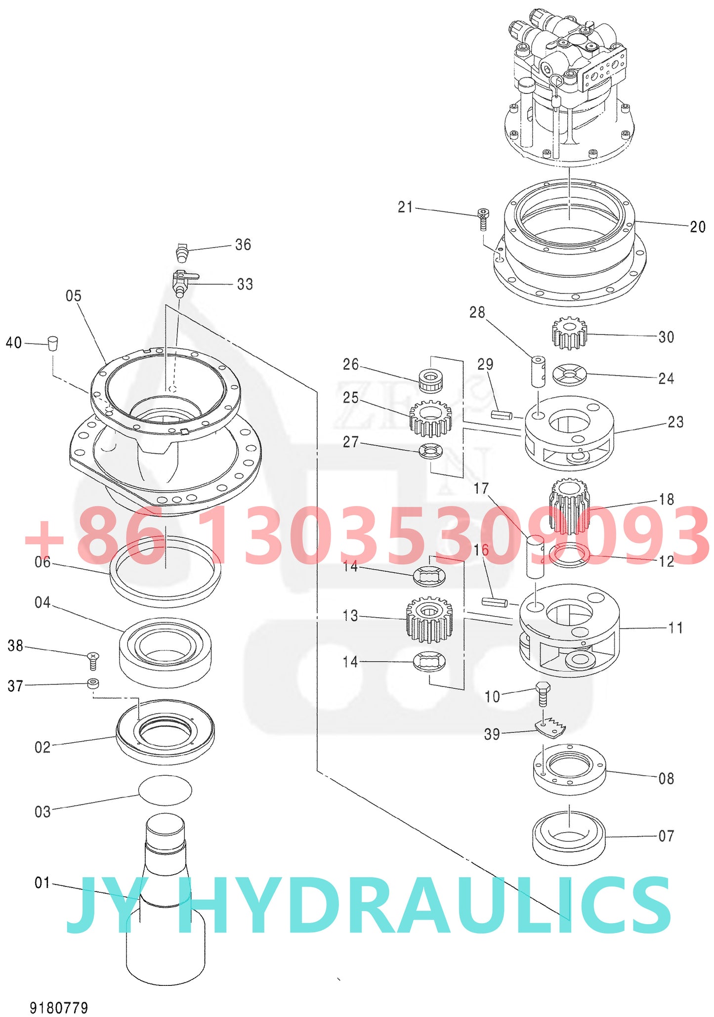 HITACHI 9180779 SWING T.MISSION