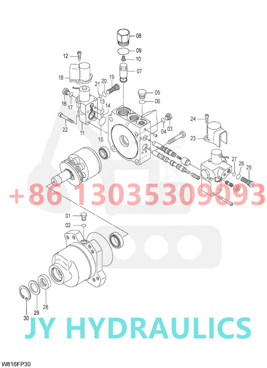HITACHI ZW220 ZW220-HCMF ZW250 ZW250-HCMF ZW310 ZW310-A ZW310-HCMF WHEEL LOADER 263G2-12291 263G2-44721 FAN MOTOR PARTS