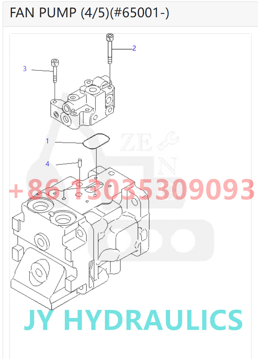 KOMATSU D375A-5 D375A-5E0 WA380-6 WA430-6 WA450-6 WA470-6 WA470-6A WA480-6 WHEEL LOADER 708-1S-00940 708-1S-01940 FAN PUMP ROTARY GROUP AND SPARE PARTS