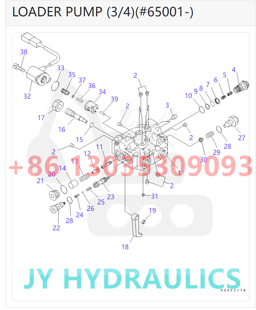KOMATSU WA380-6 WA430-6 WA430-6E0 WHEEL LOADER 708-1W-00860 708-1W-00881 708-1W-00882 708-1W-01812 708-1W-01881 708-1W-01882 LOADER PUMP ROTARY GROUP
