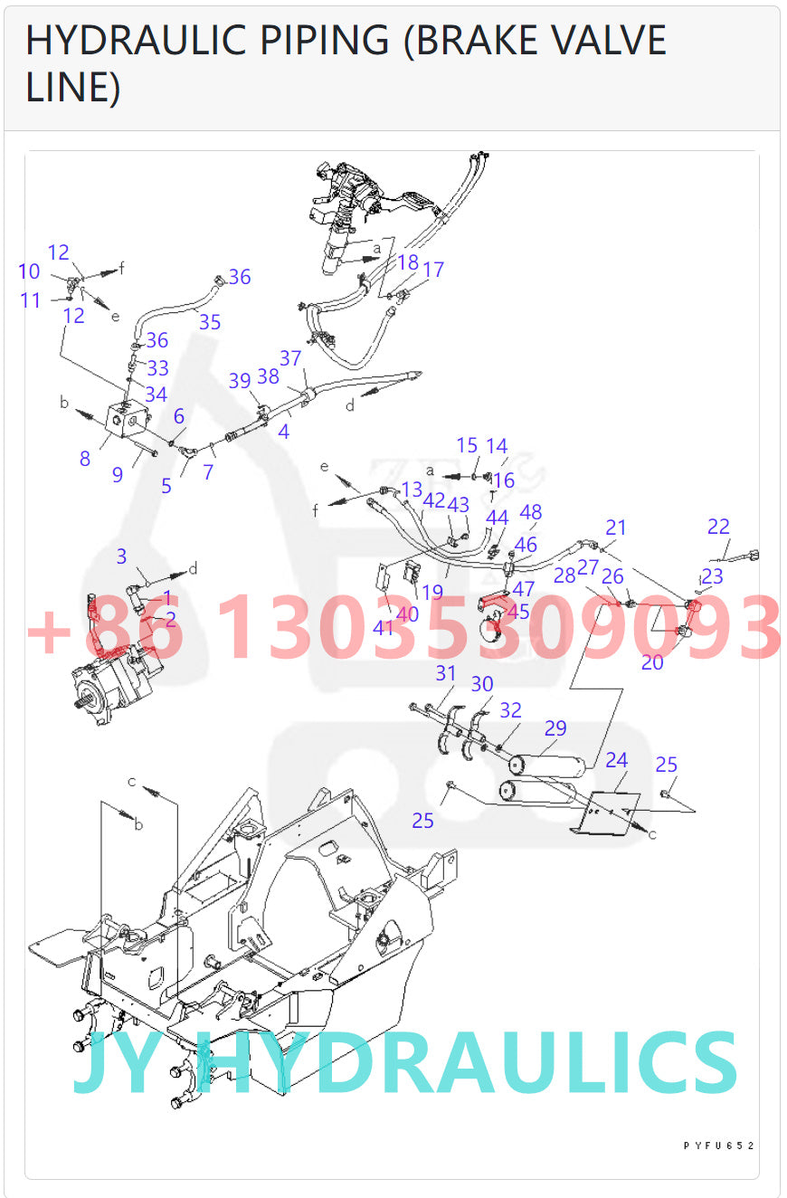 KOMATSU 708-1T-00710 708-1T-01711  HYDRAULIC PUMP ROTARY GROUP