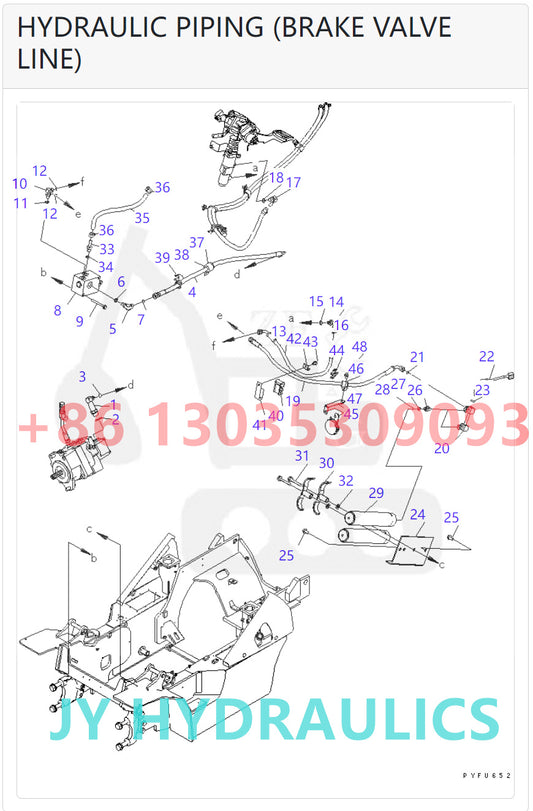 KOMATSU 708-1T-00710 708-1T-01711  HYDRAULIC PUMP ROTARY GROUP