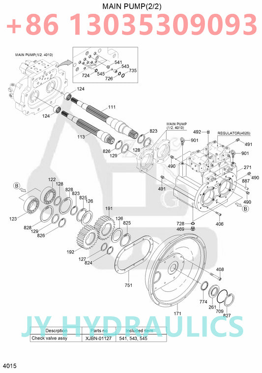 HYUNDAI R210NLC-7A EXCAVATOR 31N6-17010 HYDRAULIC PUMP ROTARY GROUP AND SPARE PARTS