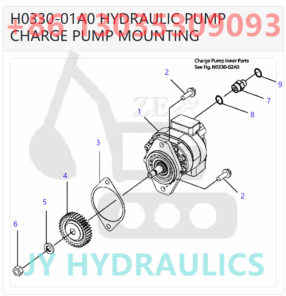 KOMATSU D51EXPX-22 BULLDOZERS 12Y-60-11171 CHARGE PUMP