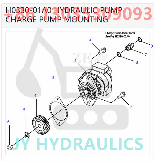 KOMATSU D51EXPX-22 BULLDOZERS 12Y-60-11171 CHARGE PUMP