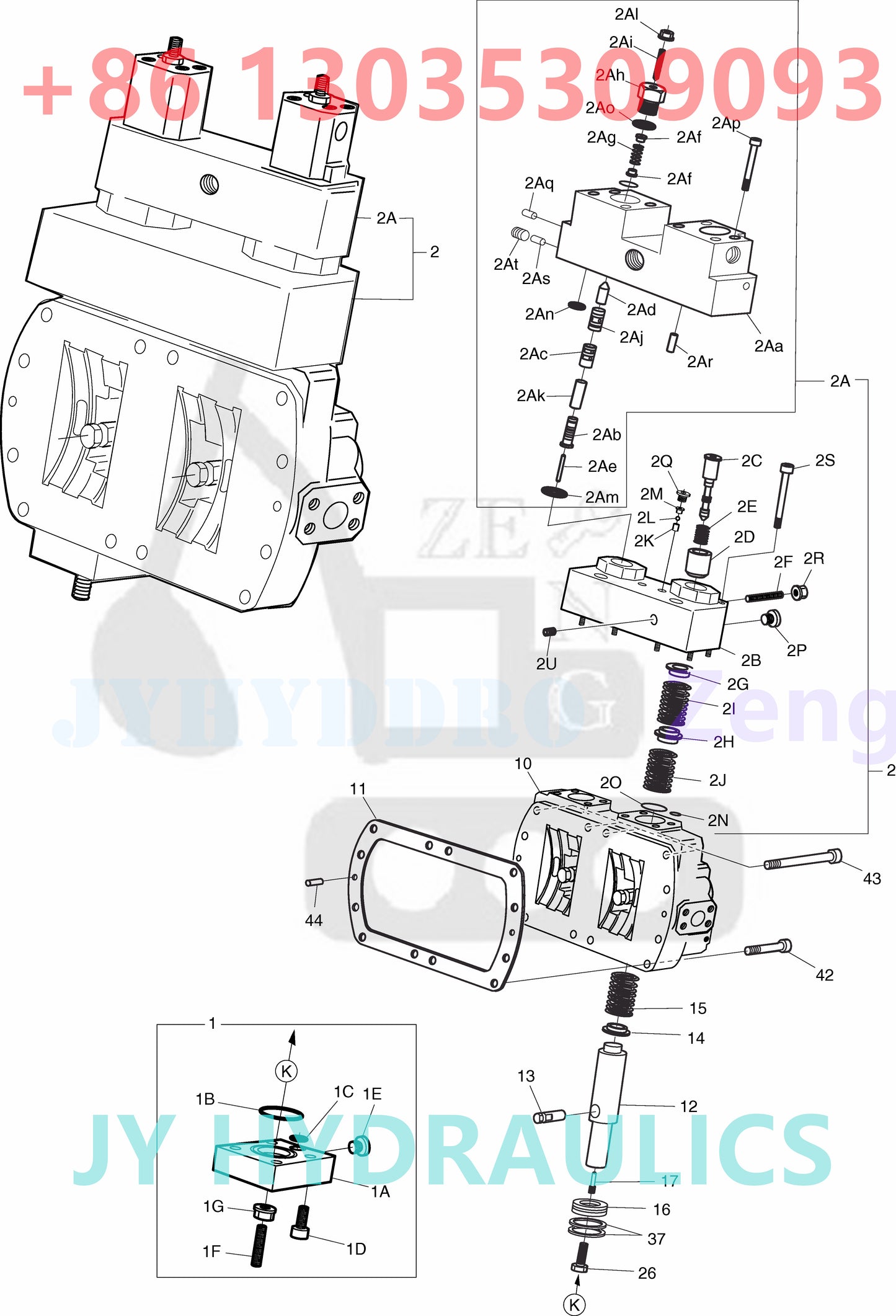 DOOSAN SOLAR 420LC-V EXCAVATOR 401-00255 401-00255B HYDRAULIC MAIN PUMP ROTARY GROUP AND SPARE PARTS