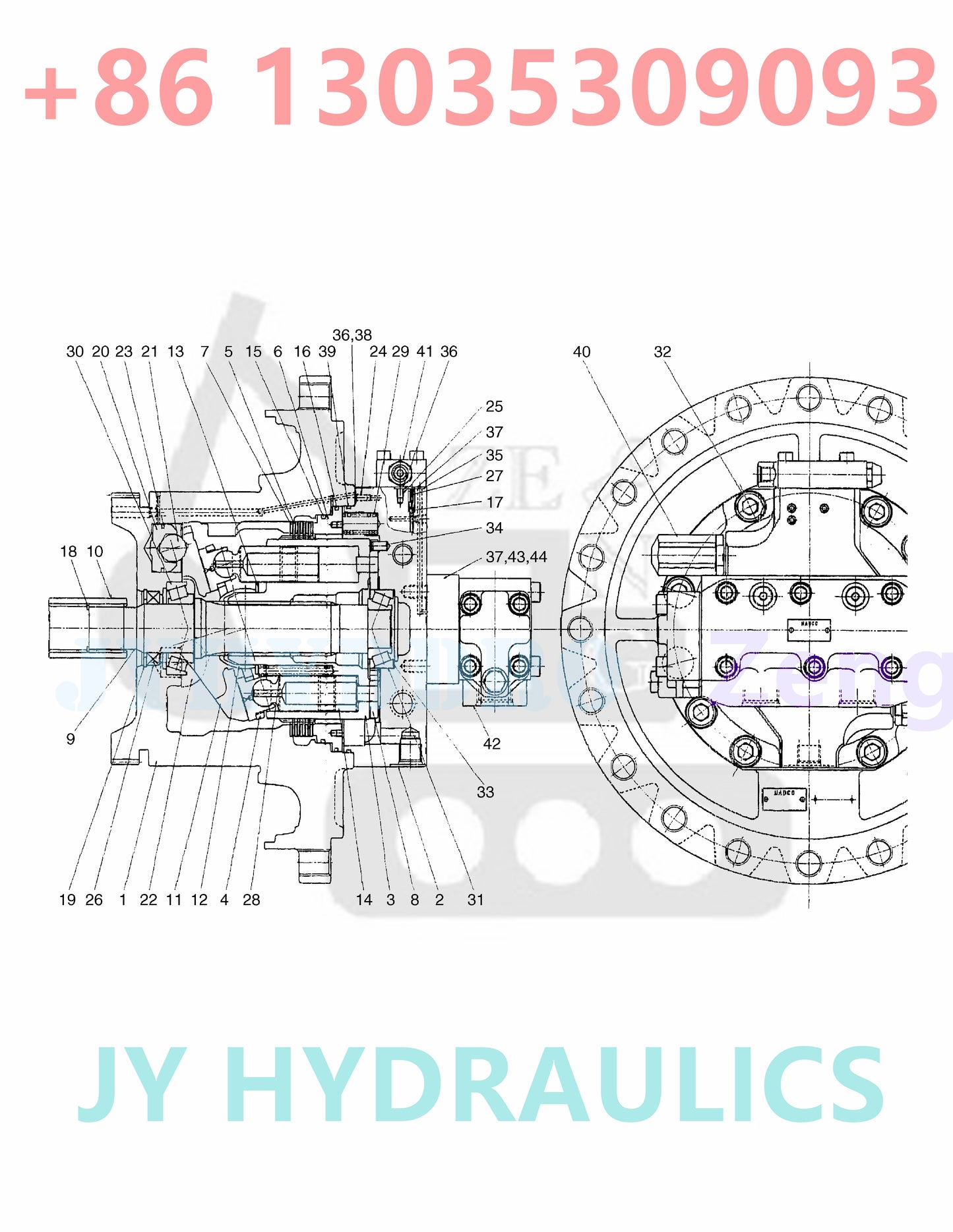 DOOSAN SOLAR 400LC-V SOLAR 420LC-V EXCAVATOR 2401-6357A 401-00004 TRAVEL MOTOR ROTARY GROUP AND SPARE ARTS