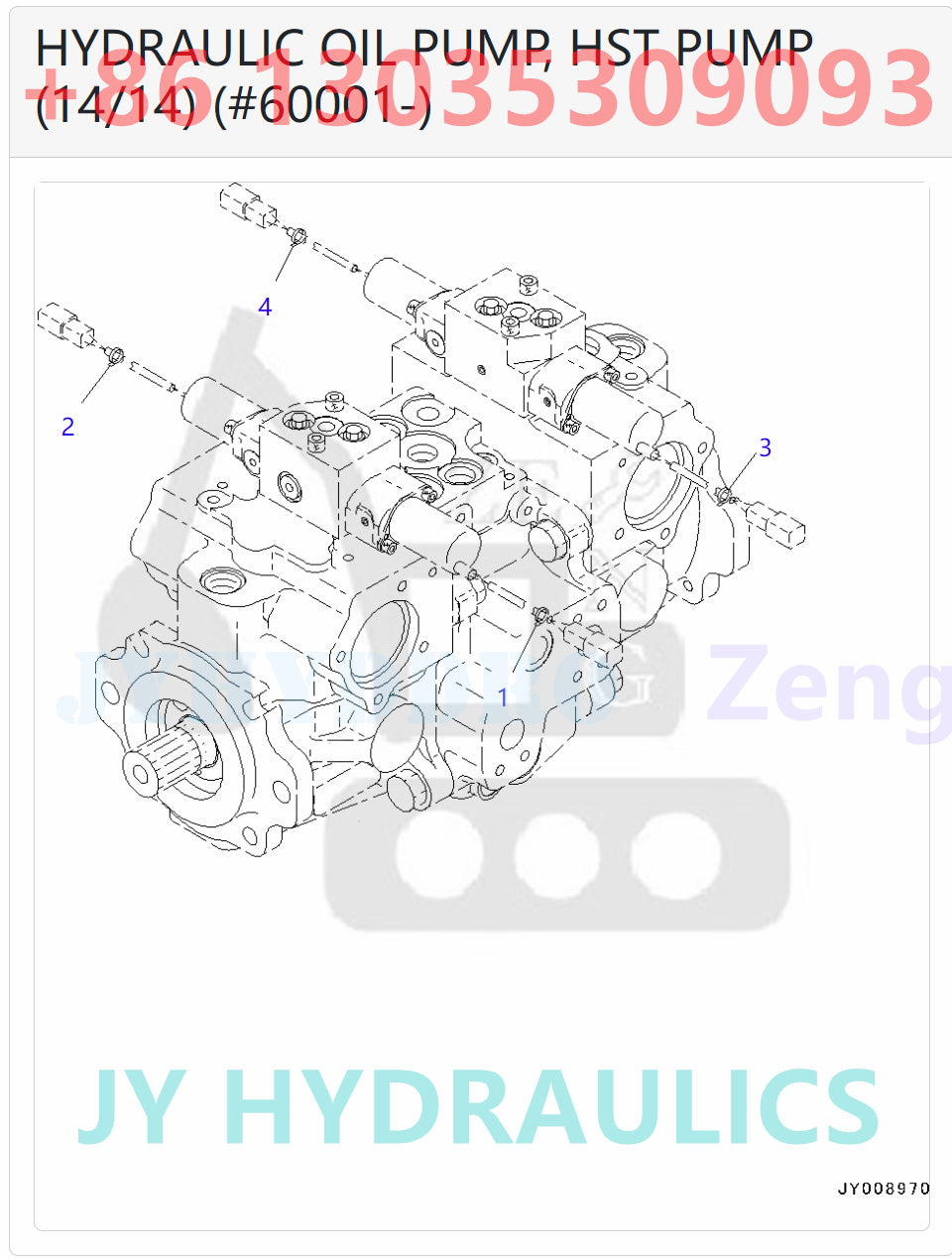 KOMATSU D31EX-22 D31PX-22 D37EX-22 D37EX-22 BULLDOZERS 720-2M-00081 720-2M-01081 PUMP ASSEMBLY ROATRY GROUP