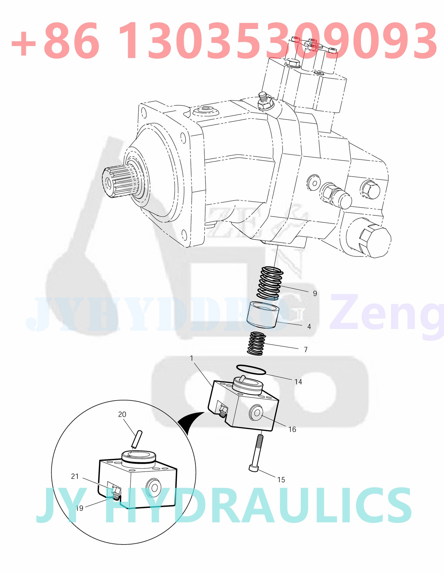 DOOSAN DX140W / DX160W TIER-II DX140W / DX160W TIER-III DX140W/DX160W DX160W RAIL WAY EXCAVATOR 170403-00077 401-00452B TRAVEL MOTOR ROATRY GROUP AND SPARE PARTS