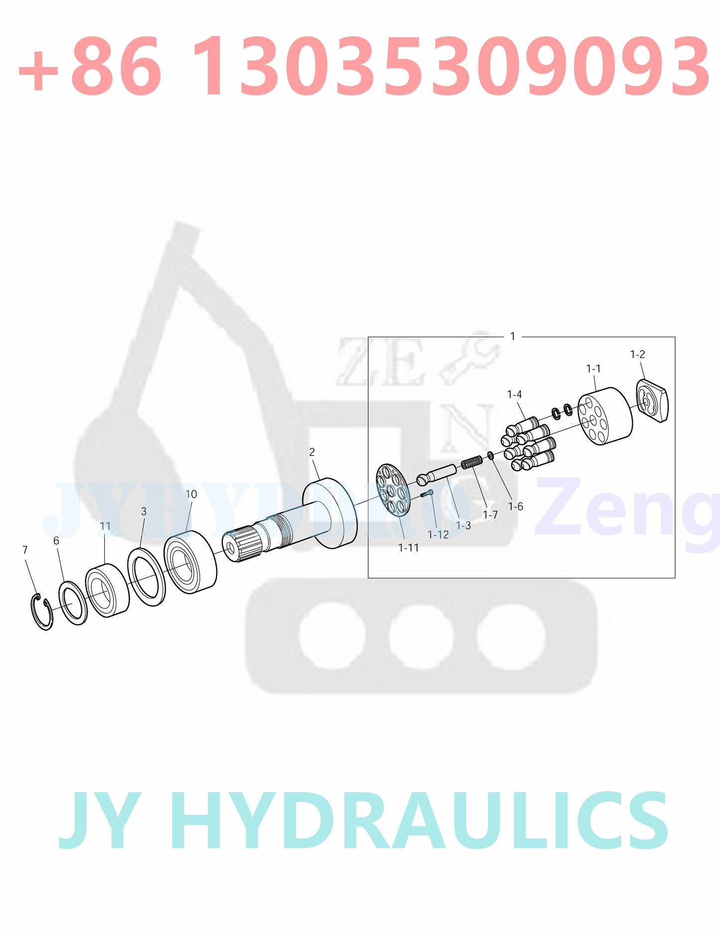 DOOSAN DX140W / DX160W TIER-II DX140W / DX160W TIER-III DX140W/DX160W DX160W RAIL WAY EXCAVATOR 170403-00077 401-00452B TRAVEL MOTOR ROATRY GROUP AND SPARE PARTS