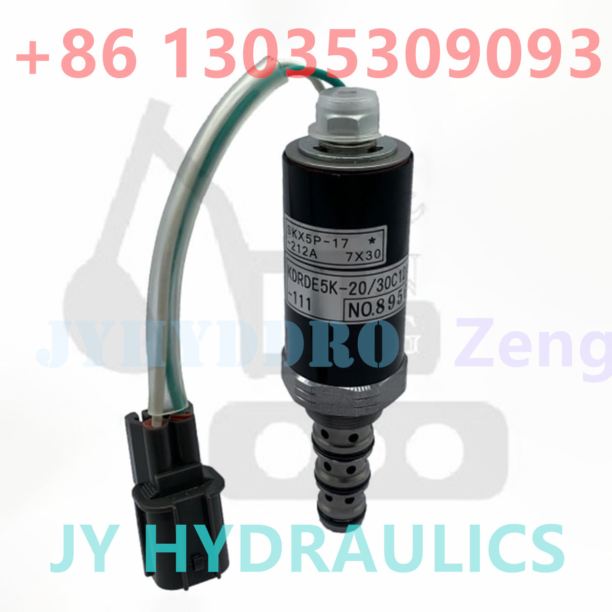 KOBELCO SK100-2 SK120-2 SK200-2 SK220-2 EXCAVATOR YB35V00004F1 KDRDE5K-20/30C12A-111 SOLENOID VALVE