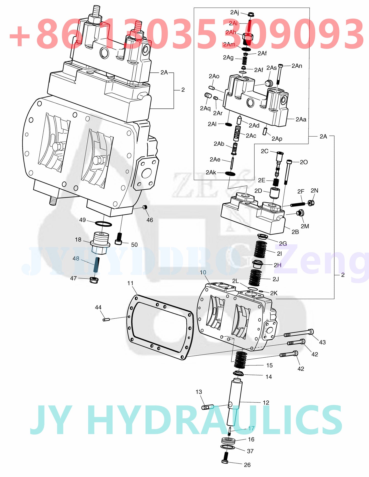 DOOSAN DX210W WHEEL EXCAVATOR 400914-00104 400914-00104A K1003934B MAIN PUMP ROTARY GROUP AND SPARE PARTS