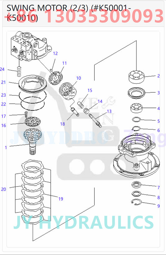 KOMATSU PC200-8 C200LC-8 PC210-8K PC210LC-8K PC210NLC-8K PC220-8 PC220LC-8 PC230NHD-8K PC240-8K PC240LC-8K PC240NLC-8K PC290-8K PC290LC-8K PC290NLC-8K EXCAVATOR 706-7G-01130 706-7G-03090 PUMP ASSEMBLY PARTS