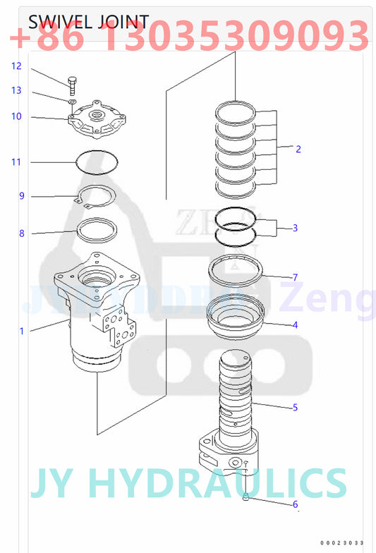 KOMATSU 703-08-33630 703-08-33631 SWIVEL JOINT