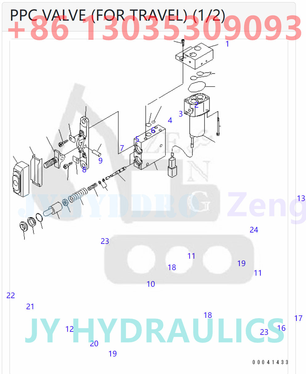 PPC VALVE 702-16-04250 FOR TRAVEL PISTON 702-16-53170