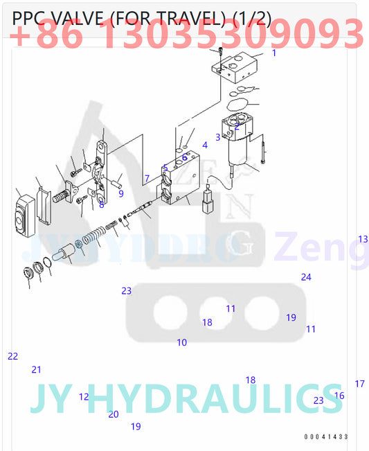 PPC VALVE 702-16-04250 FOR TRAVEL PISTON 702-16-53170