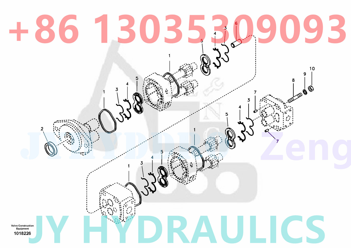 VOLVO EC330B EC360B EC460B EXCAVATOR VOE14509153 VOE145255453 VOE14520055 VOE14525548 HEAVY GEAR PUMP
