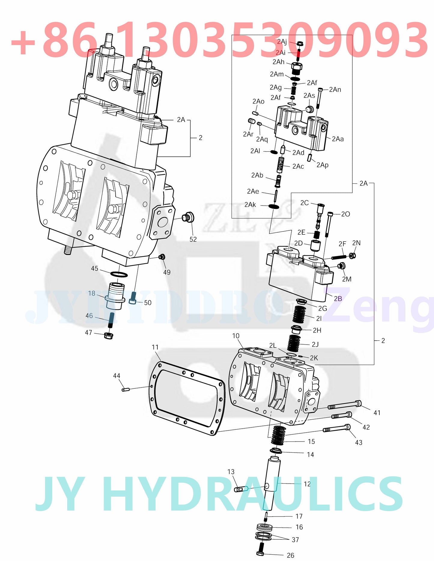 DOOSAN DX140W / DX160W TIER-II DX140W / DX160W TIER-III DX140W/DX160W DX160W RAIL WAY EXCAVATOR 170403-00077 401-00452B TRAVEL MOTOR PARTS