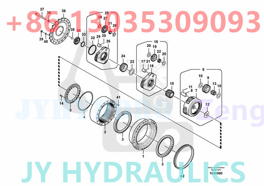 VOLVO EC380D EXCAVATOR Travel gearbox