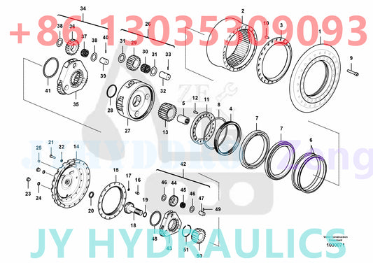 VOLVO EC380D Excavator Travel gearbox 8301416