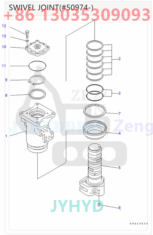KOMAYSU 703-08-33651 SWIVEL JOINT