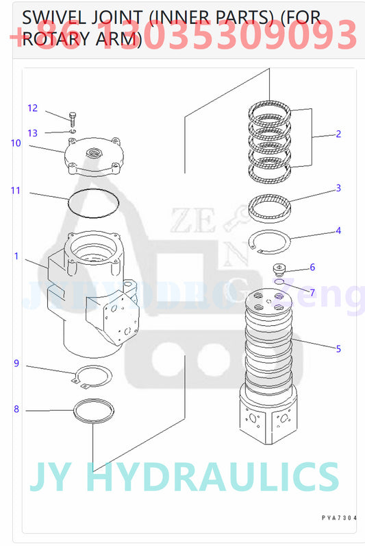 KOMATSU 703-09-31622 SWIVEL JOINT ASSY