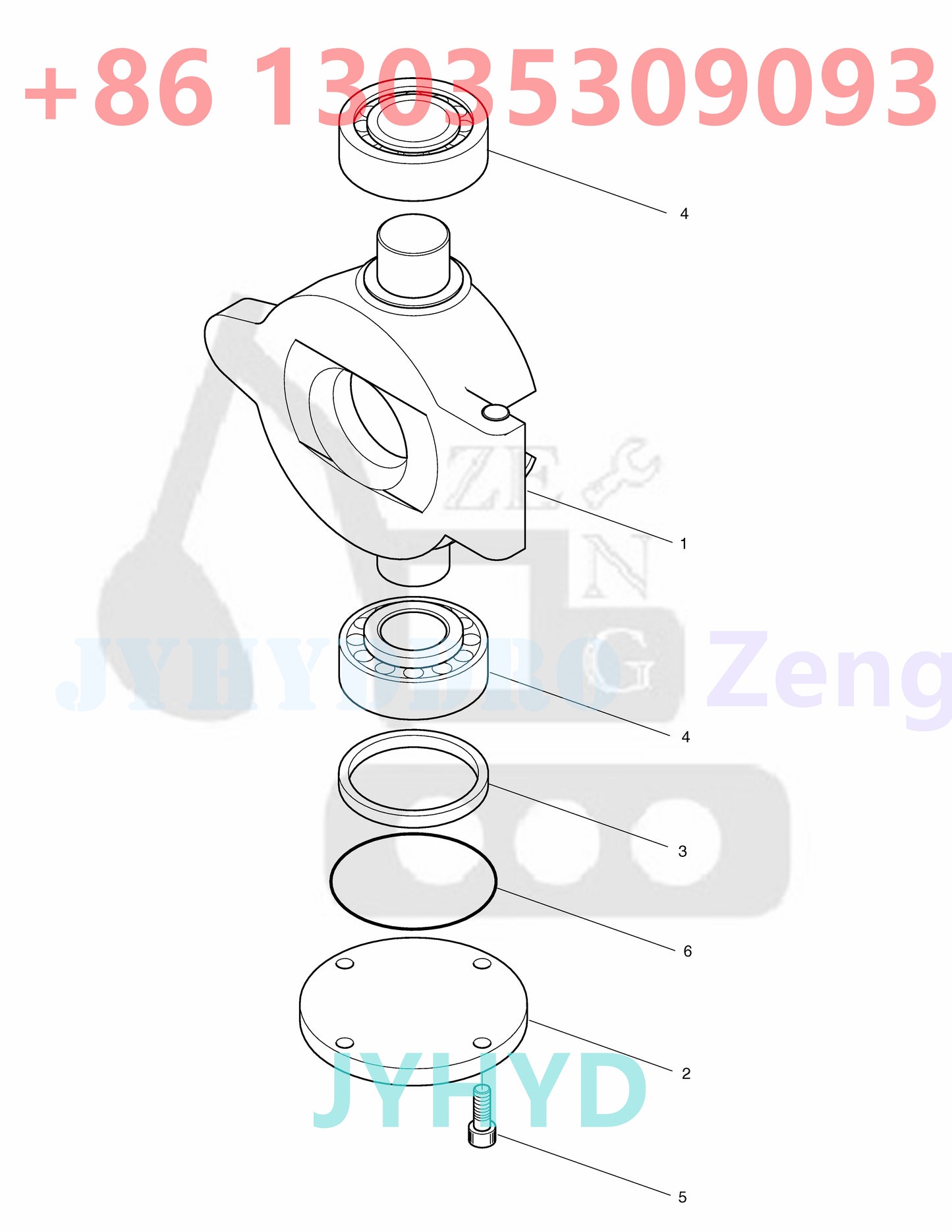 DOOSAN DX60R E60 EXCAVATOR 400914-00350 K1033766A HYDRAULIC PUMP ROTARY GROUP AND SPARE PARTS