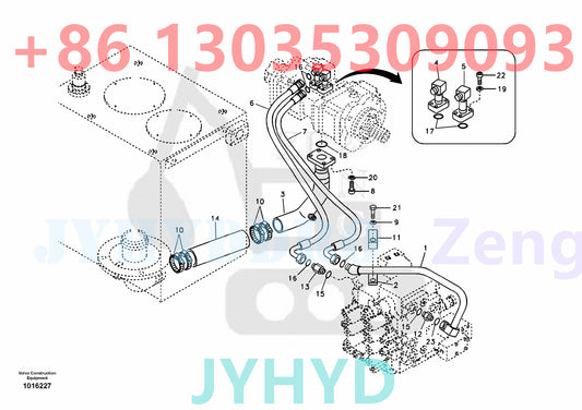 VOLVO EC140B EXCAVATOR VOE14531858 HYDRAULIC PUMP PARTS
