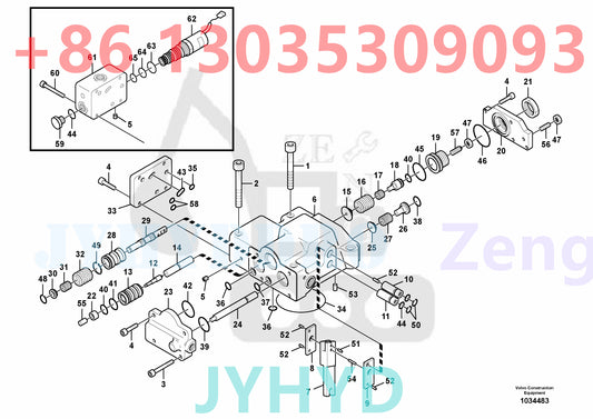 VOLVO EC140B EXCAVATOR VOE14531858 HYDRAULIC PUMP ROTARY GROUP AND SPARE PARTS