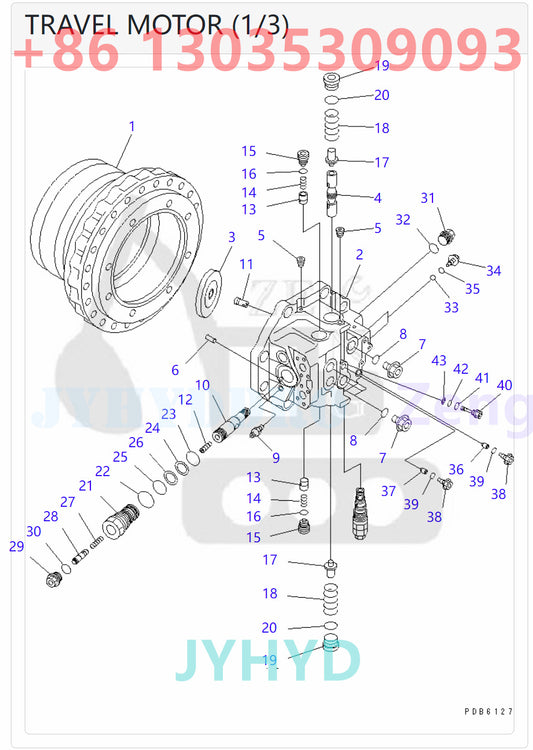 KOMATSU 706-88-00110 706-88-00111  706-88-00112 706-88-00150  706-88-00151 TRAVEL MOTOR PARTS