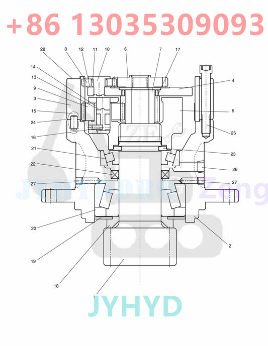 DOOSAN SOLAR 75-V SWING REDUCTION GEAR