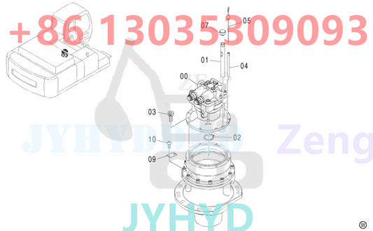 HITACHI ZX450 SWING DEVICE