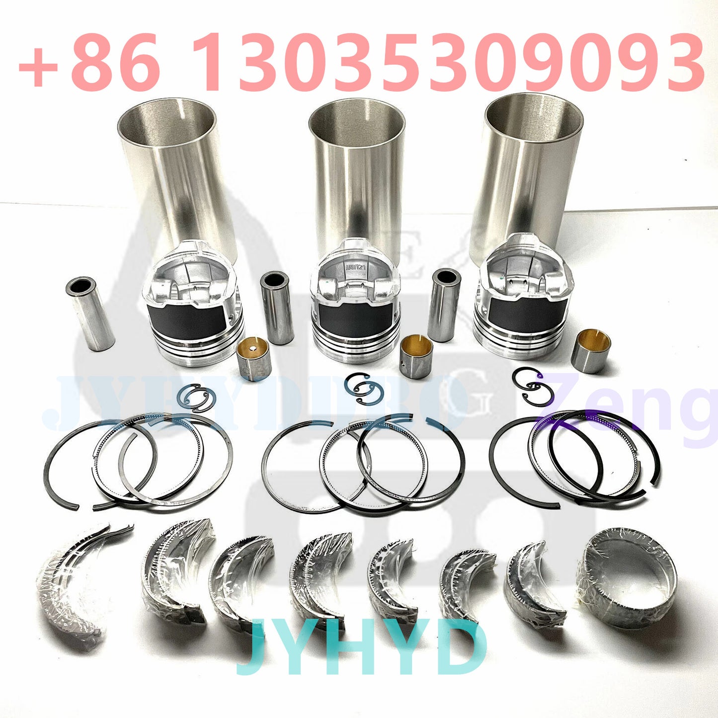 Engine Rebuild Kit Major Overhaul for Kubota D722 Engine 3 Cylinder