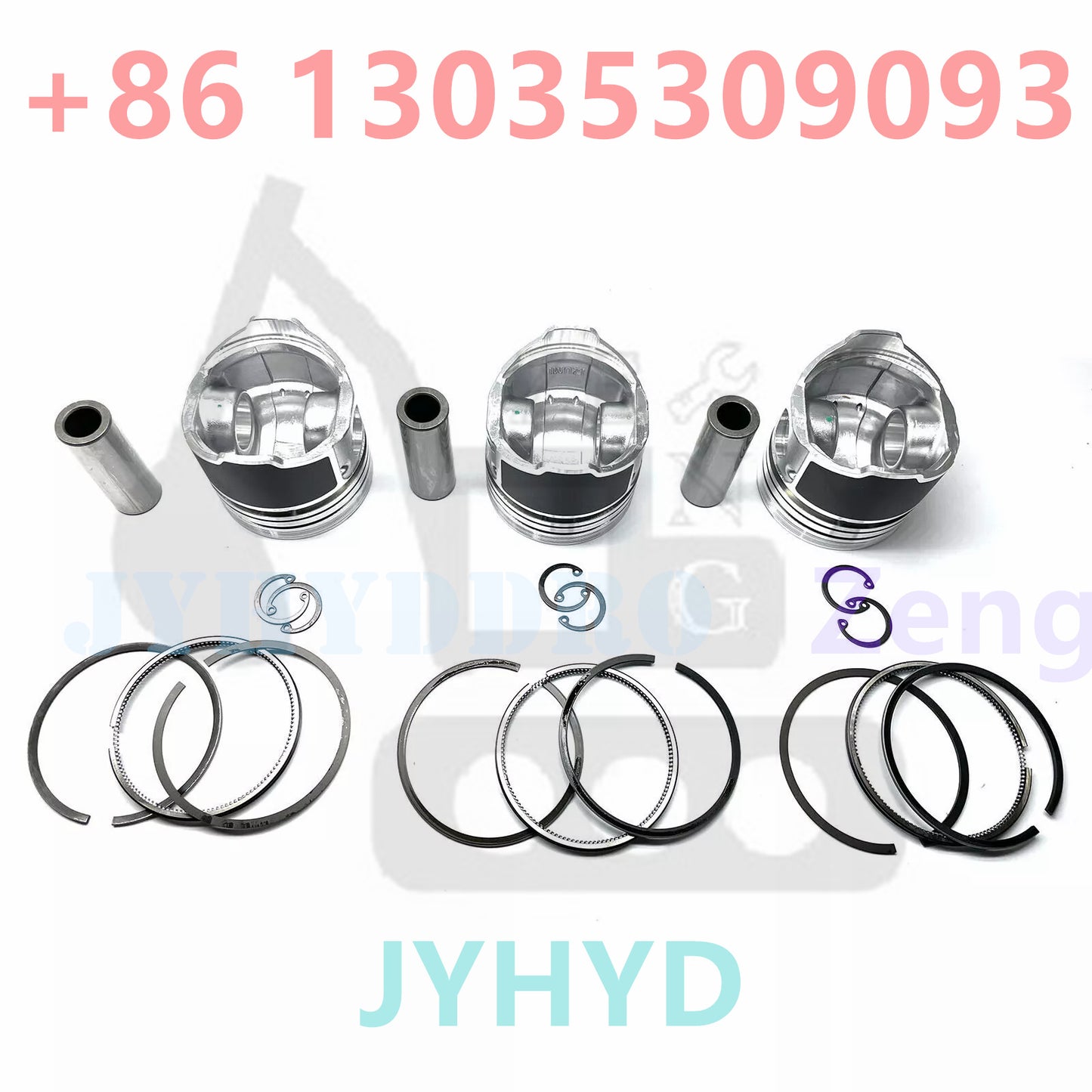 Engine Rebuild Kit Major Overhaul for Kubota D722 Engine 3 Cylinder