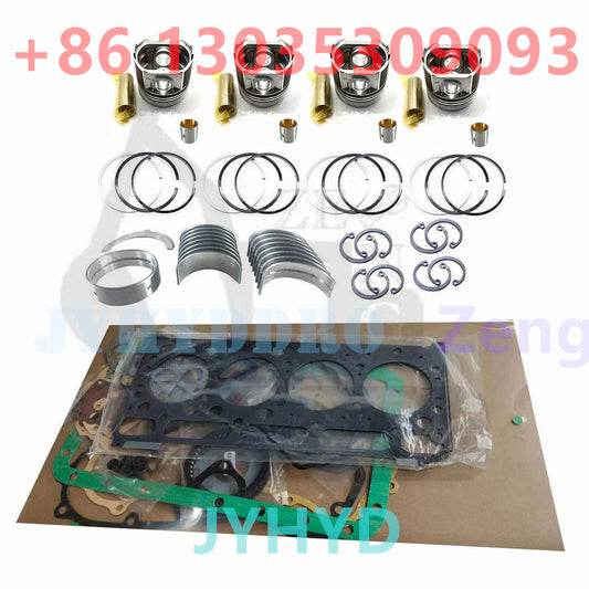 4TNE88 4D88E-3B(1FD) Piston Kit Assy+Bearing+Gasket for Yanmar Komatsu Engine